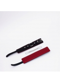 Черно-красные кожаные оковы - Crazy Handmade - купить с доставкой в Волгограде