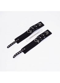 Черные кожаные оковы Sex - Crazy Handmade - купить с доставкой в Волгограде