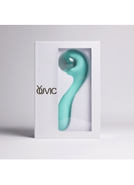 Бирюзовый вибромассажёр с деликатными токами - Youvic - купить с доставкой в Волгограде