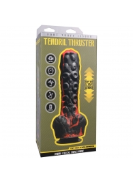 Черно-красная мини-машина на присоске Tendril Thruster - 21,6 см. - Doc Johnson - купить с доставкой в Волгограде