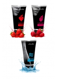 Набор из 3 лубрикантов JUJU (увлажняющий, клубника, малина) - JuJu - купить с доставкой в Волгограде