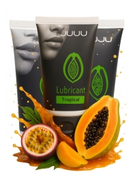 Набор из 3 съедобных лубрикантов JUJU со вкусом тропических фруктов - JuJu - купить с доставкой в Волгограде