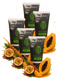 Набор из 5 съедобных лубрикантов JUJU со вкусом тропических фруктов - JuJu - купить с доставкой в Волгограде