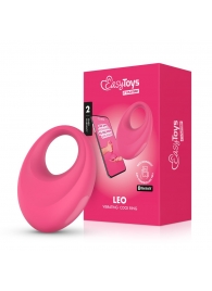Розовое интерактивное эрекционное виброкольцо Leo - Easy toys - в Волгограде купить с доставкой