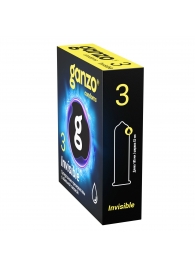 Супертонкие презервативы Ganzo Invisible - 3 шт. - Ganzo - купить с доставкой в Волгограде