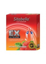 Стимулирующая насадка Sitabella Extender  Клубника - Sitabella - купить с доставкой в Волгограде