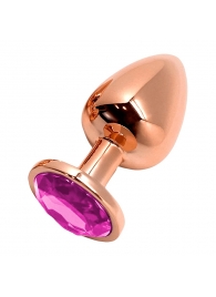 Анальная втулка Wooomy Tralalo Size S c розовым кристаллом - Adrien Lastic