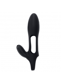 Черная насадка на пенис с вибрацией Nautilus - Zero Tolerance - в Волгограде купить с доставкой