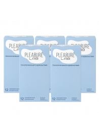 Набор из 5 упаковок ультратонких презервативов Pleasure Lab (по 12 шт.) - Pleasure Lab - купить с доставкой в Волгограде