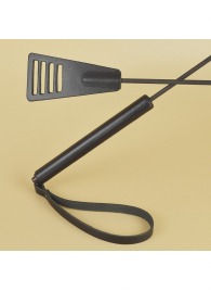 Черный кожаный стек «Сириус» - 60 см. - Sitabella - купить с доставкой в Волгограде