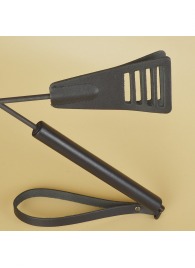 Черный кожаный стек «Сириус» - 60 см. - Sitabella - купить с доставкой в Волгограде