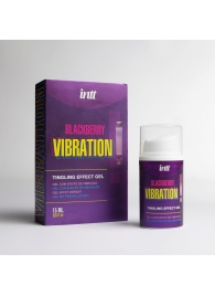 Стимулирующий гель с эффектом вибрации Blackberry Vibration - 15 мл. - INTT - купить с доставкой в Волгограде