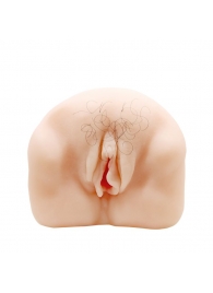 Телесный мастурбатор-вагина с оволосением и вибрацией - Baile - в Волгограде купить с доставкой