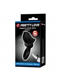 Черное эрекционное кольцо с вибрацией Adrien - Baile - в Волгограде купить с доставкой