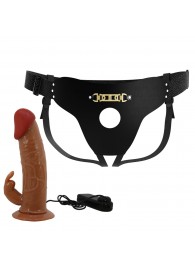 Мужской полый страпон с вибрацией Marion - Baile - купить с доставкой в Волгограде