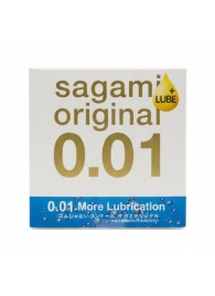 Увлажнённый презерватив Sagami Original 0.01 Extra Lub - 1 шт. - Sagami - купить с доставкой в Волгограде