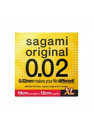 Презерватив увеличенного размера Sagami Original 0.02 XL-size - 1 шт. - Sagami - купить с доставкой в Волгограде