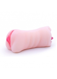 Телесный двусторонний мастурбатор - вагина и ротик - Boys of Toys - в Волгограде купить с доставкой