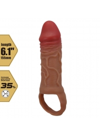 Реалистичная насадка на член Peirre - 15,5 см. - Baile - в Волгограде купить с доставкой