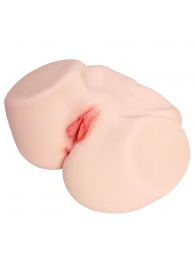 Мастурбатор-полуторс с двойным слоем материала Jenny Onahole Real Vagina - KOKOS - в Волгограде купить с доставкой