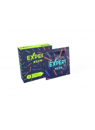 Светящиеся в темноте презервативы Expert Neon - 3 шт. - Expert - купить с доставкой в Волгограде