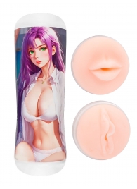 Двусторонний мастурбатор аниме - ротик и вагина - Tokyo Style - в Волгограде купить с доставкой