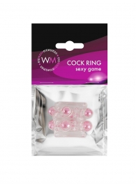 Прозрачная насадка на пенис с цветными шариками - Erowoman-Eroman - в Волгограде купить с доставкой