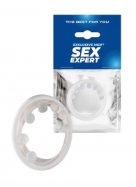 Эрекционное кольцо с мягкой стимулирующей насадкой - Sex Expert - в Волгограде купить с доставкой