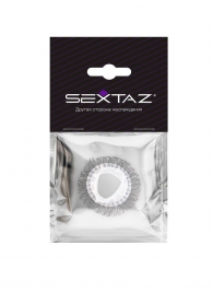 Эластичное эрекционное кольцо с длинными черными «ресничками» - Sextaz - в Волгограде купить с доставкой