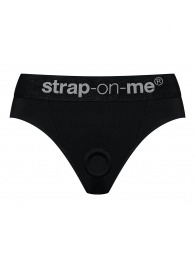 Черные трусики для насадок Heroine Lingerie Harness - size XL - Strap-on-me - купить с доставкой в Волгограде