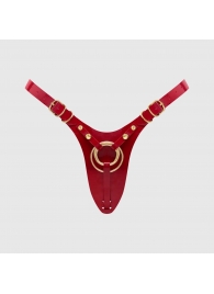 Красный пояс для фиксации насадок Strap-On-Me Leatherette Harness Fabulous - Strap-on-me - купить с доставкой в Волгограде