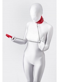 Красный ошейник с подкладкой из меха - ToyFa - купить с доставкой в Волгограде