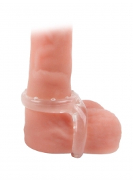 Прозрачное двойное эрекционное кольцо - Sex Expert - в Волгограде купить с доставкой