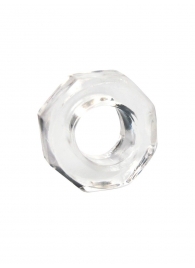 Прозрачное эрекционное кольцо в форме гайки - Sex Expert - в Волгограде купить с доставкой