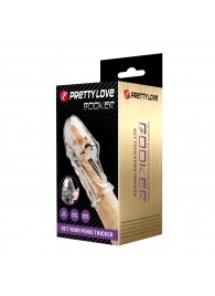 Прозрачная насадка на пенис Booker - 8 см. - Baile - в Волгограде купить с доставкой