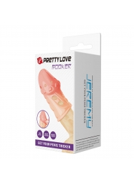 Телесная насадка на пенис Booker - 8 см. - Baile - в Волгограде купить с доставкой