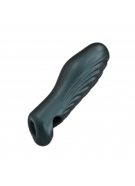 Серая силиконовая насадка на пенис с подхватом Manwan Ryzer - Manwan - в Волгограде купить с доставкой