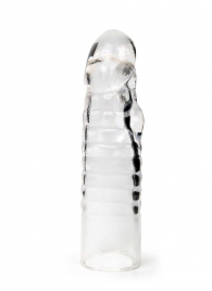 Прозрачная закрытая насадка на член - 15 см. - Sex Expert - в Волгограде купить с доставкой