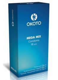 Презервативы OKOTO Mega Mix - 18 шт. - Sitabella - купить с доставкой в Волгограде