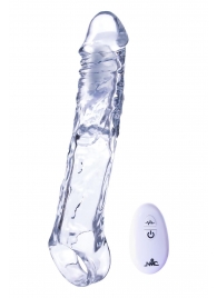 Прозрачная насадка-удлинитель Length Enhancer With Bullet с подхватом - 22,3 см. - NMC - в Волгограде купить с доставкой