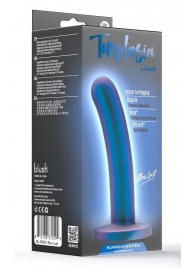 Синяя насадка с гладкой поверхностью Surrender 5.75 Inch Intermediate Pegging Dildo - 14,6 см. - Blush Novelties - купить с доставкой в Волгограде