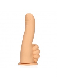 Телесный фаллоимитатор в форме пальца Thumbs Up - 17,2 см. - Shots Media BV