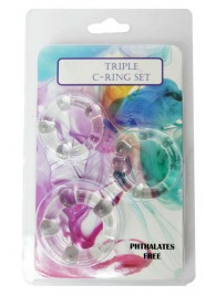 Набор из 3 эрекционных прозрачных колец - Boys of Toys - в Волгограде купить с доставкой