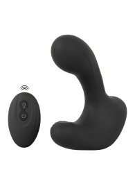 Черная анальная вибропробка с функцией расширения RC Butt Plug with 3 functions - Orion - в Волгограде купить с доставкой