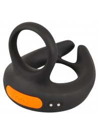 Черный вибростимулятор мошонки RC Scrotum Stimulator with Vibration - Orion - в Волгограде купить с доставкой