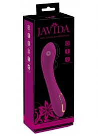 Лиловый вибратор с функцией расширения Inflatable Vibrator - 21,1 см. - Orion