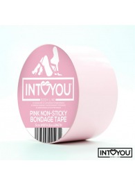Розовый скотч для фиксации Non-Sticky Bondage Tape - 15 м. - Intoyou - купить с доставкой в Волгограде