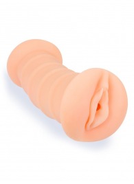 Телесный двусторонний мастурбатор с вибропулей и эрекционными кольцами в комплекте - Sexy Girl - в Волгограде купить с доставкой