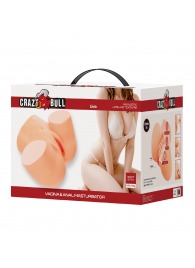 Телесный мастурбатор Liora с 2 любовными тоннелями - Baile - в Волгограде купить с доставкой