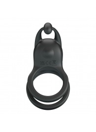 Черное перезаряжаемое виброкольцо Goodwin - Baile - в Волгограде купить с доставкой